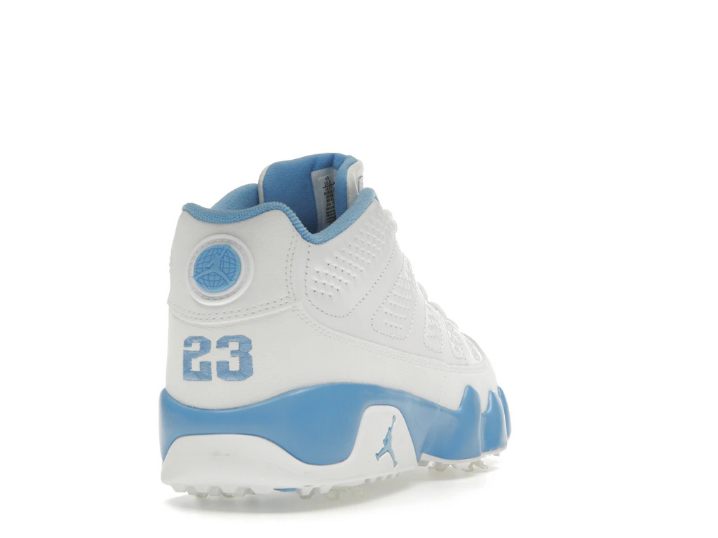 Jordan 9 Retro Low Golf White University Blue