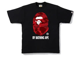 tričko BAPE Color Camo By Bathing Ape T-Shirt Black/Red FW22 ADONIO