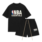 Fear of God Essentials NBA Black White - Letní set