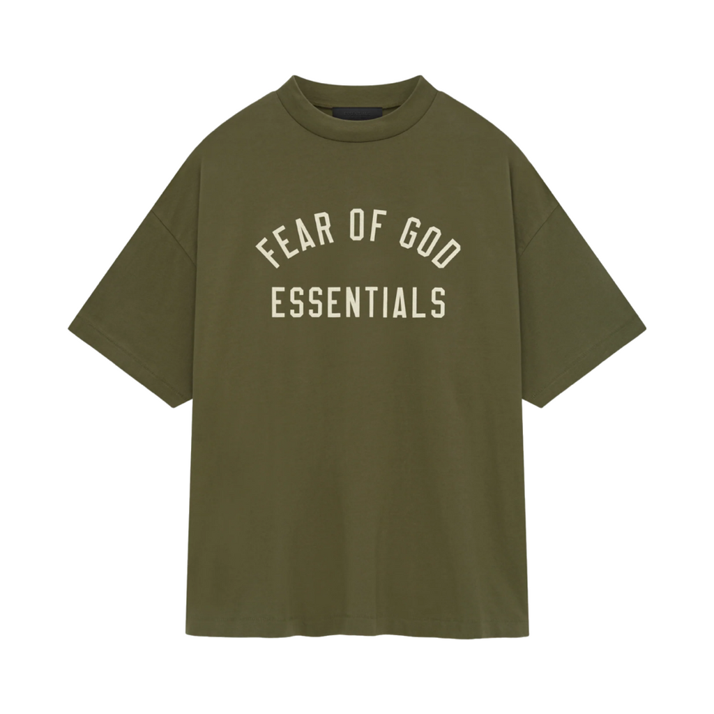 Fear of God Essentials Jersey Crewneck T-Shirt State (FW24) Military