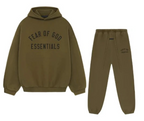 Fear of God Essentials FW24 Olive - Celý Set