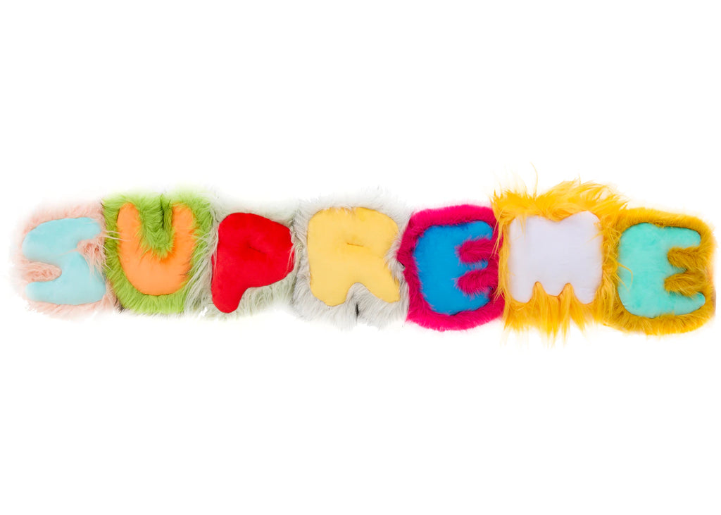 Supreme Faux Fur Pillow Multicolor