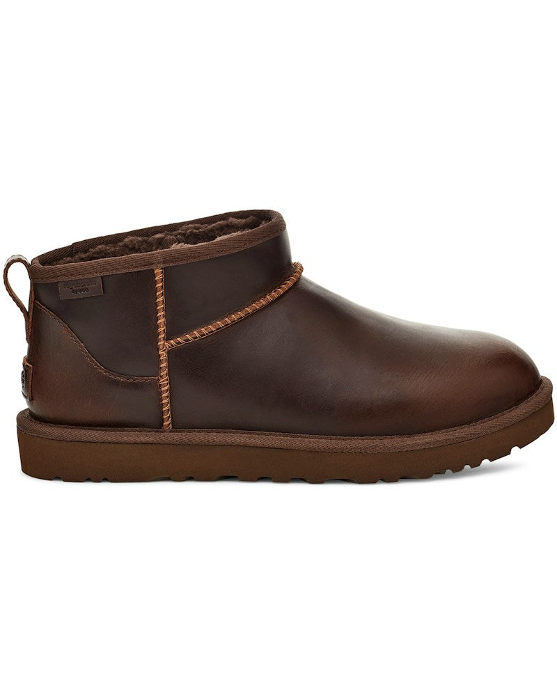 tenisky a boty UGG Classic Ultra Mini LTHR Regen Boot Ironwood 1158191-IWD ADONIO