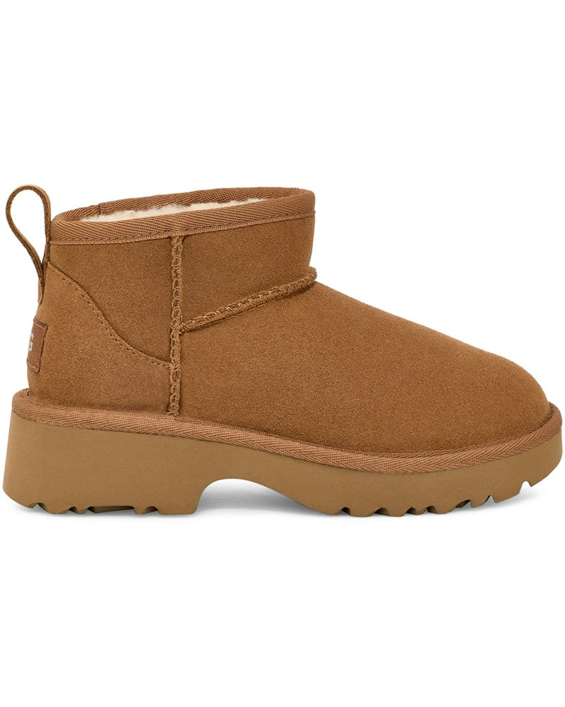 tenisky a boty UGG Classic Ultra Mini New Heights Boot Chestnut (Kids) 1157732K-CHE ADONIO