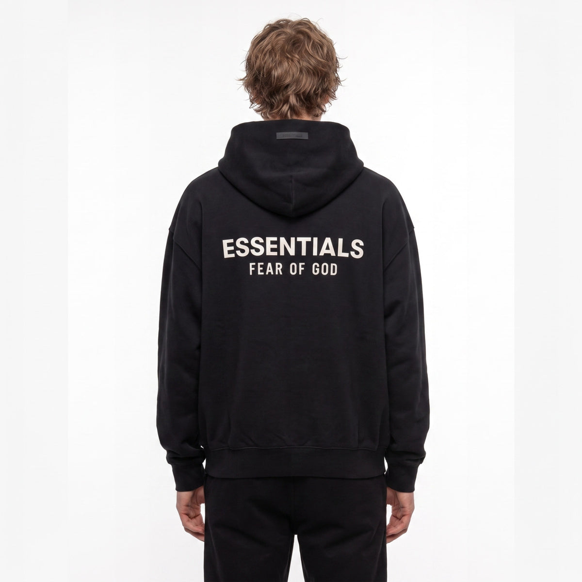 Fear of God Essentials S24 Fleece Hoodie Black 192HO246250F ADONIO