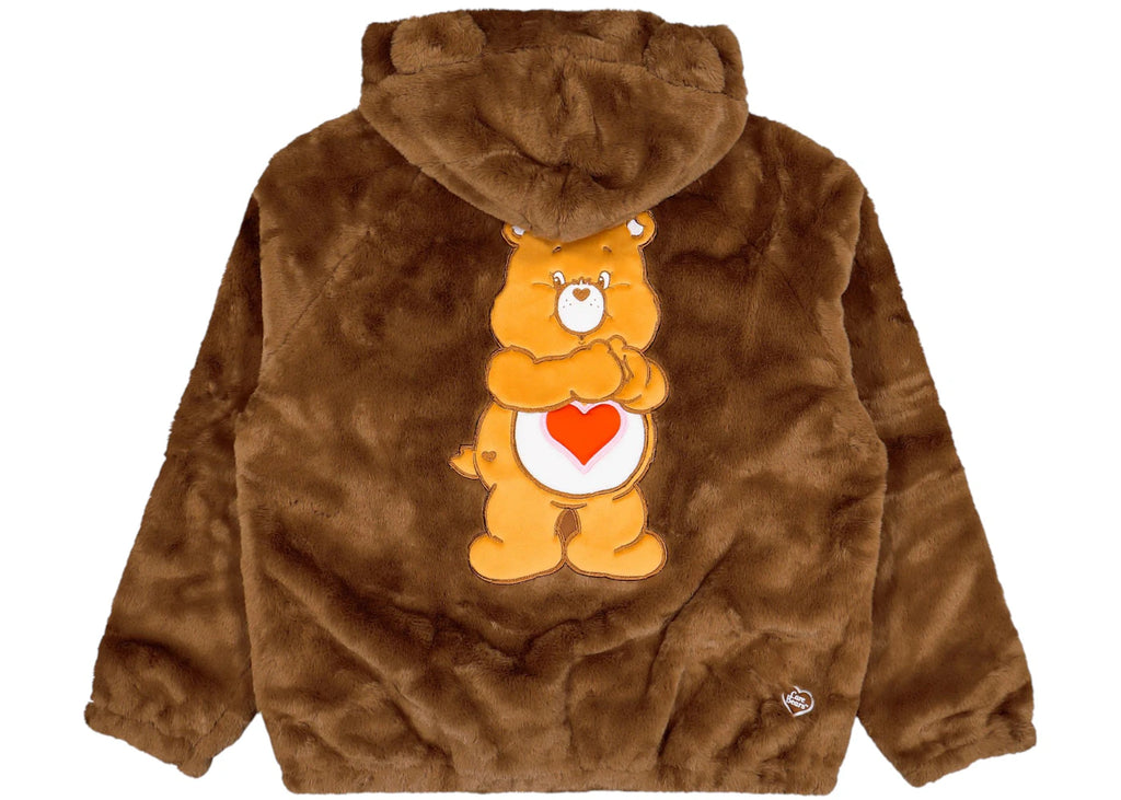 adidas x Care Bears Fur Jacket Preloved Brown