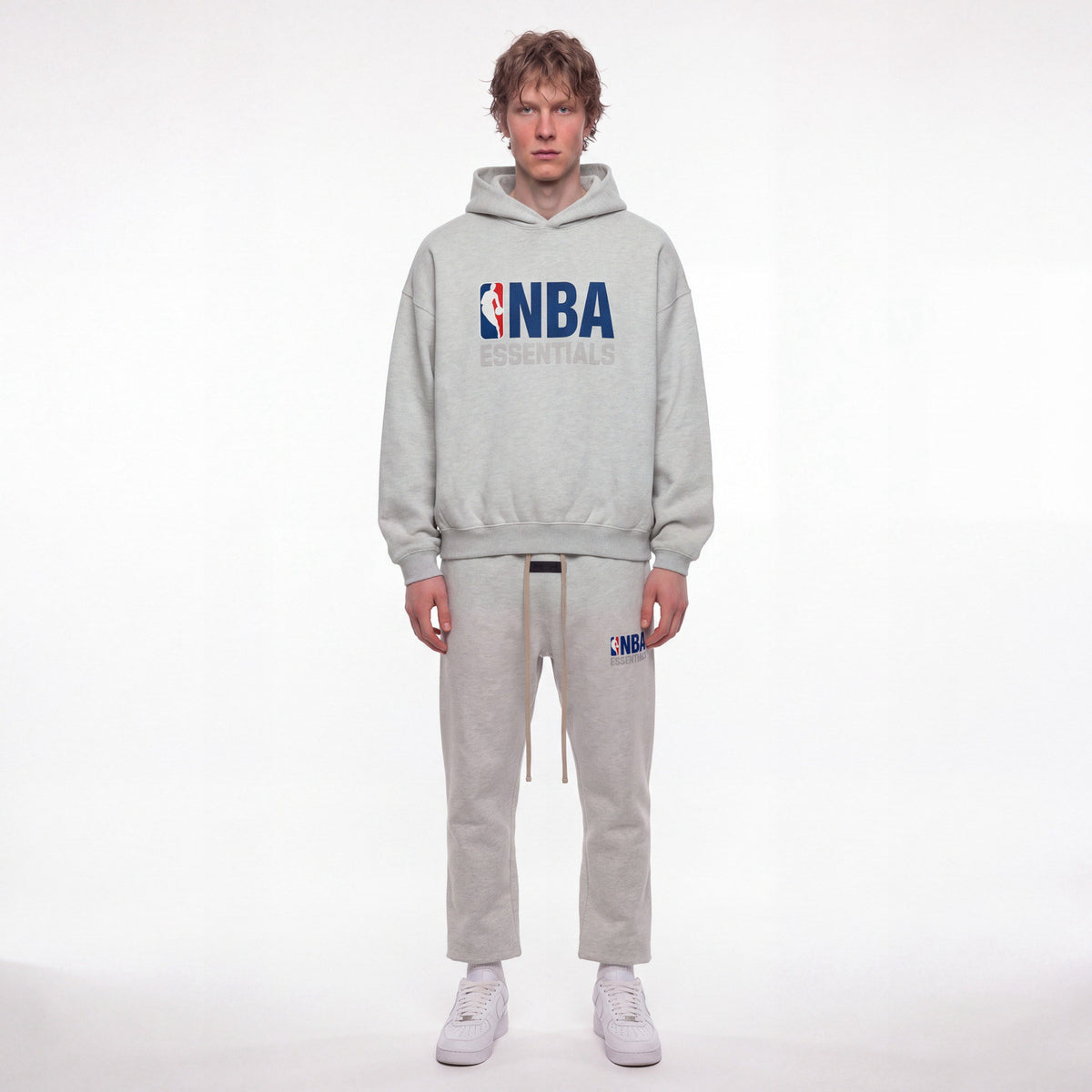 Fear Of God Essentials NBA Light Heather - Celý Set ADONIO