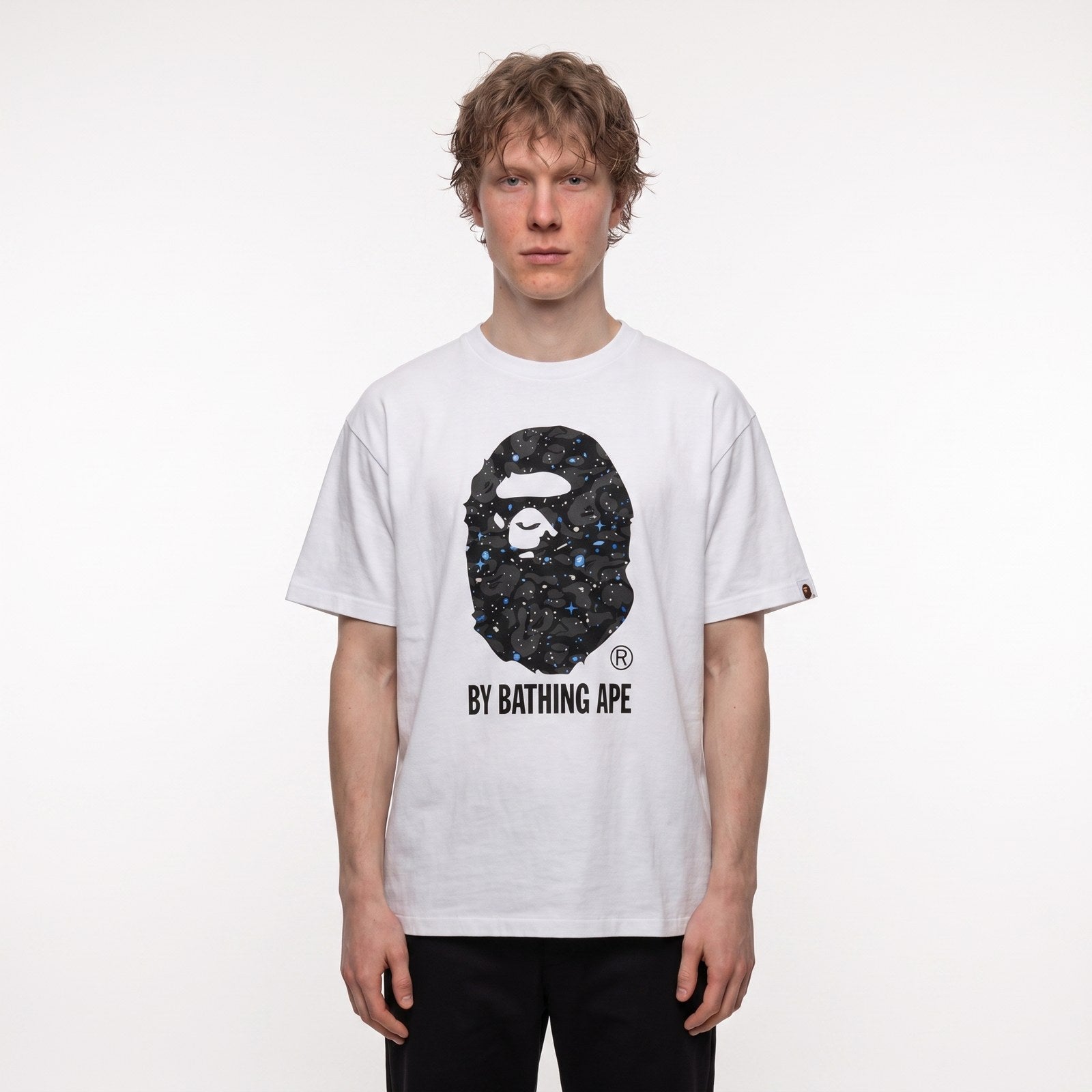 BAPE Space Camo By Bathing Ape T-Shirt White - model foto