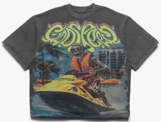tričko Godspeed Wave Runner Tee Black INS-762A1B92CF ADONIO