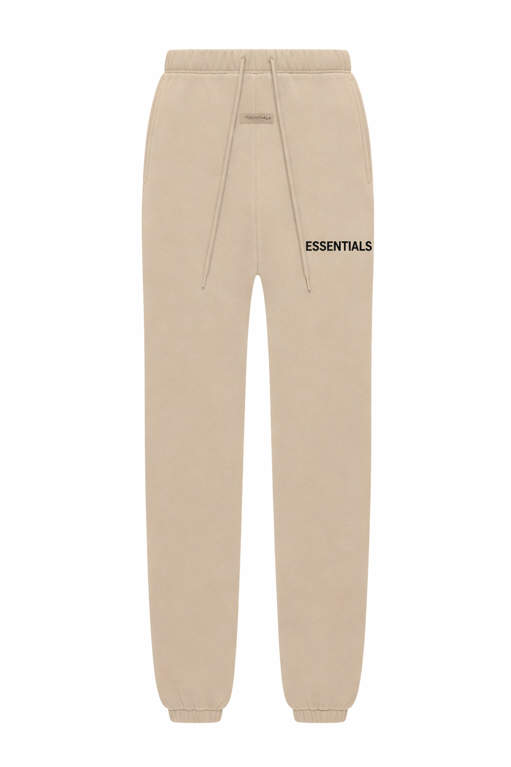Fear of God Essentials Sweatpants (SS23) Dusty Beige (BLACK PRINT)