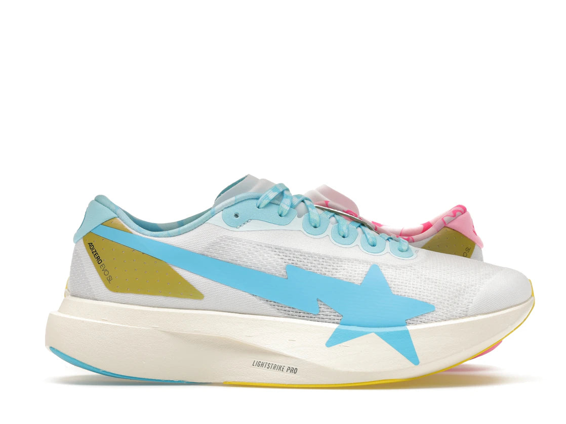 adidas Adizero Evo SL Bape Blue Pink Gold