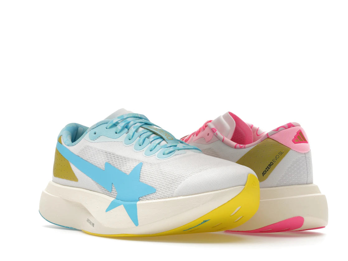 adidas Adizero Evo SL Bape Blue Pink Gold
