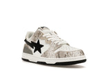 A Bathing Ape Sk8 Sta #1 Beige Snakeskin