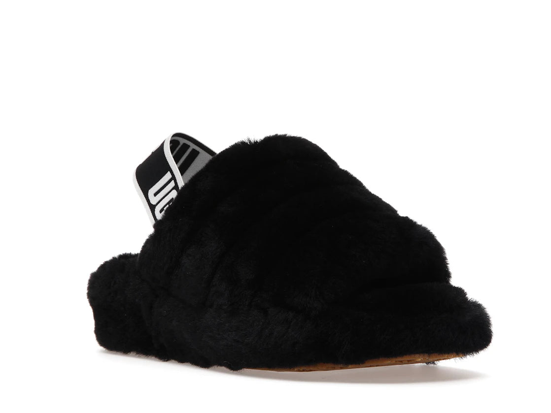 tenisky a boty UGG Fluff Yeah Slide Black (W) 1095119-BLK ADONIO