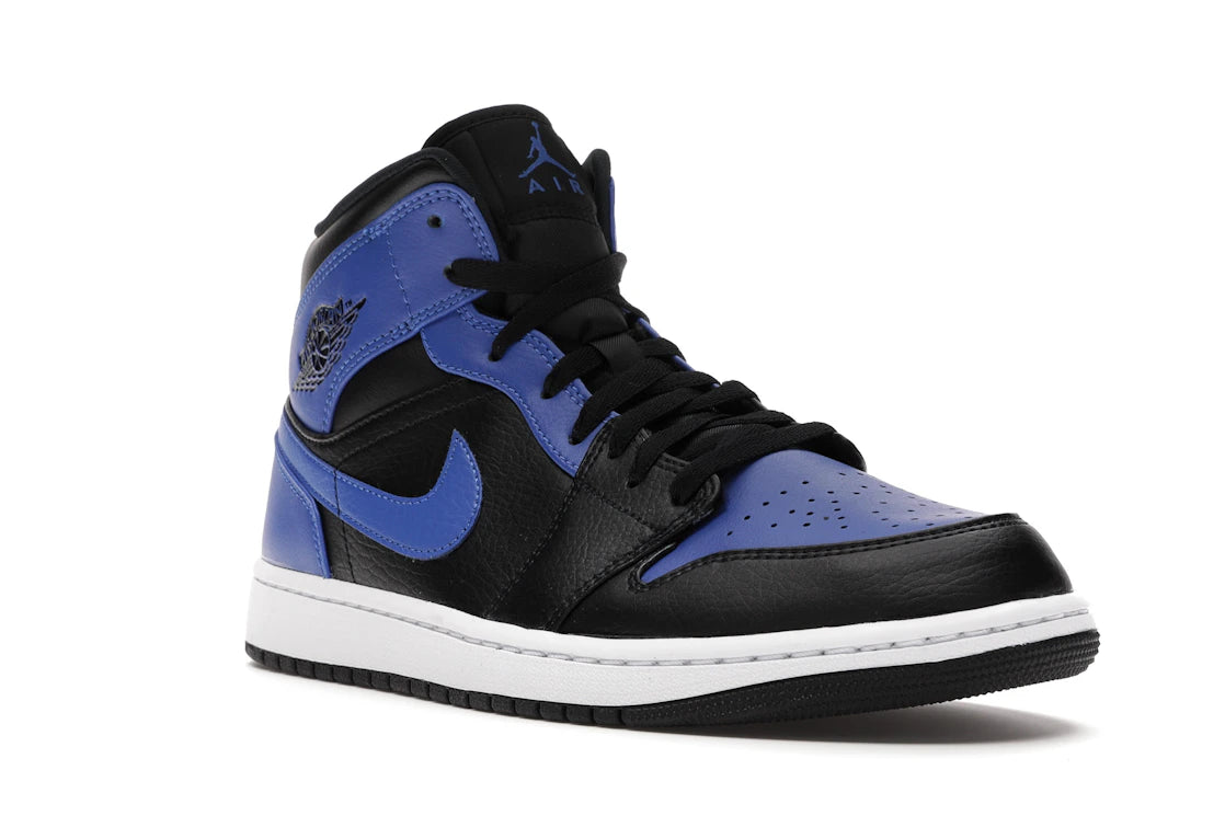 tenisky a boty Jordan 1 Mid Hyper Royal Tumbled Leather 554724-077 ADONIO