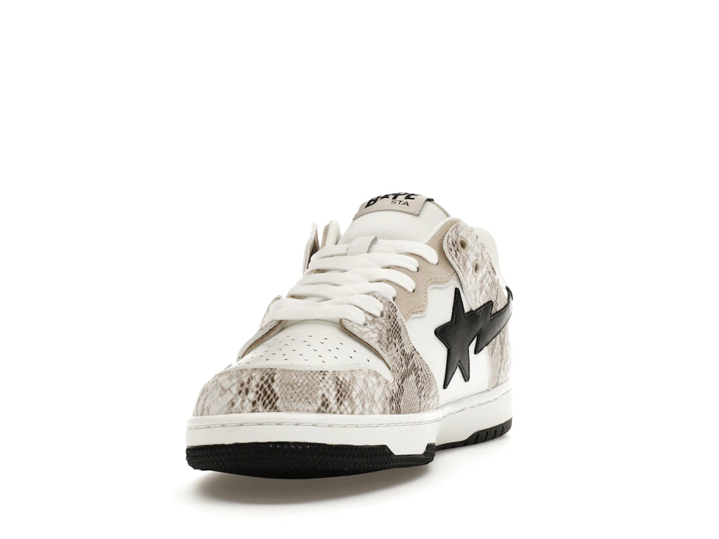 A Bathing Ape Sk8 Sta #1 Beige Snakeskin