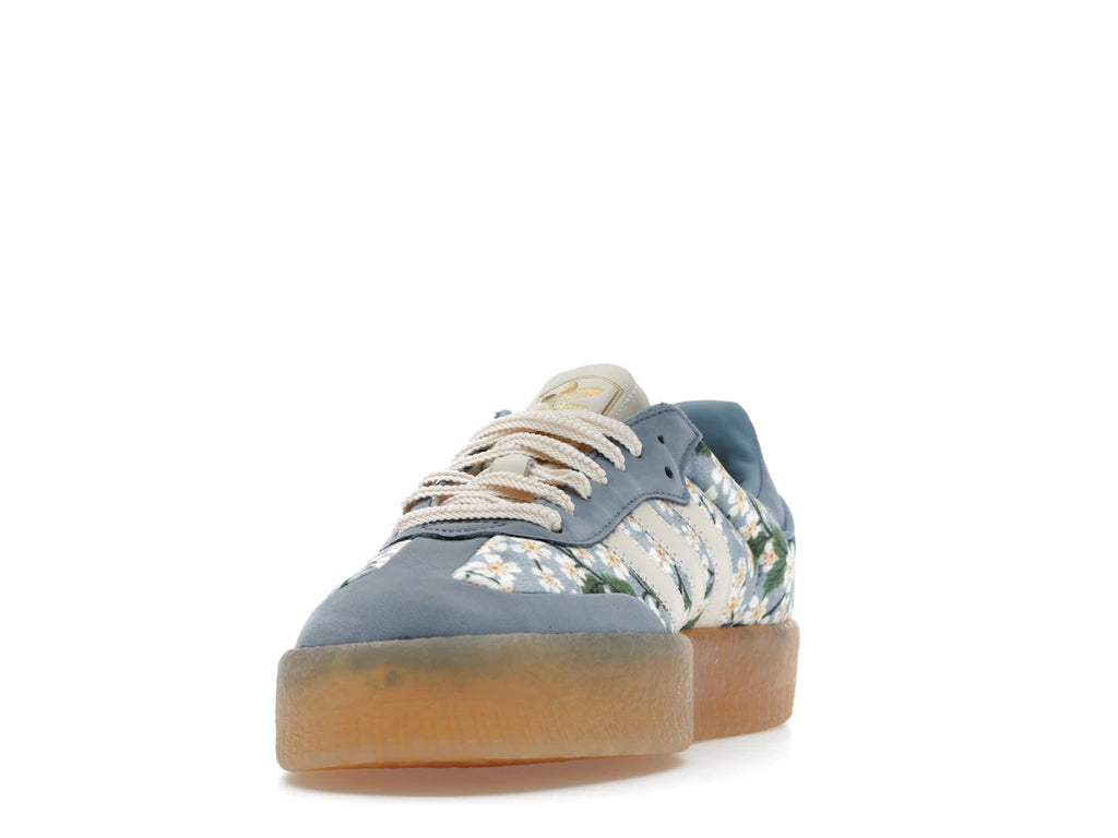 adidas Sambae Liberty London Floral Embroidery Blue Cream White (W)