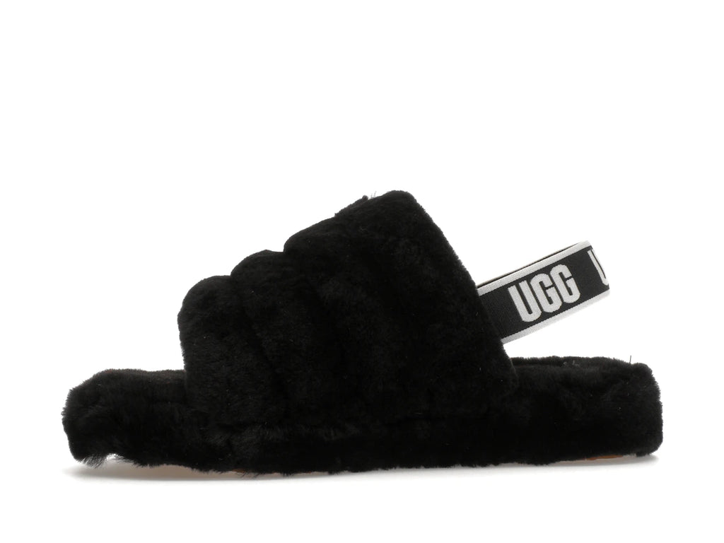 tenisky a boty UGG Fluff Yeah Slide Black (Kids) 1098494K-BLK ADONIO