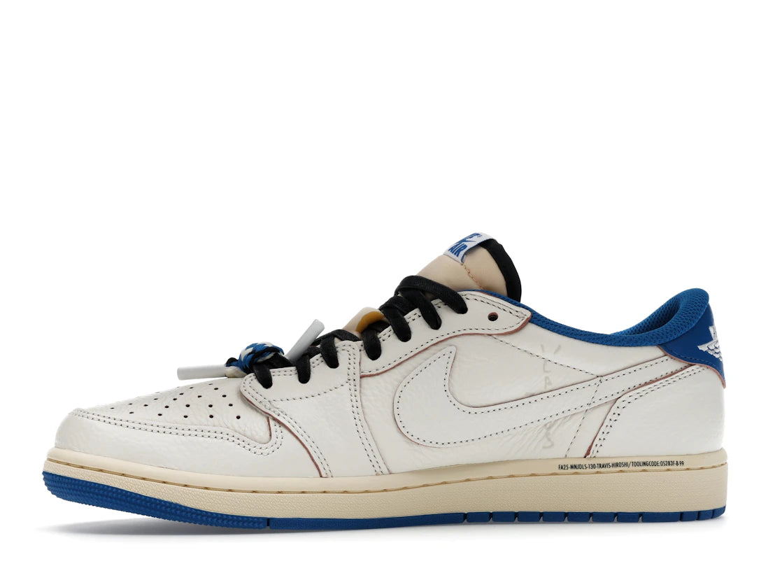 Jordan 1 Retro Low OG SP Fragment x Travis Scott Sail Military Blue