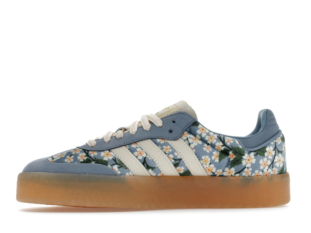 adidas Sambae Liberty London Floral Embroidery Blue Cream White (W)