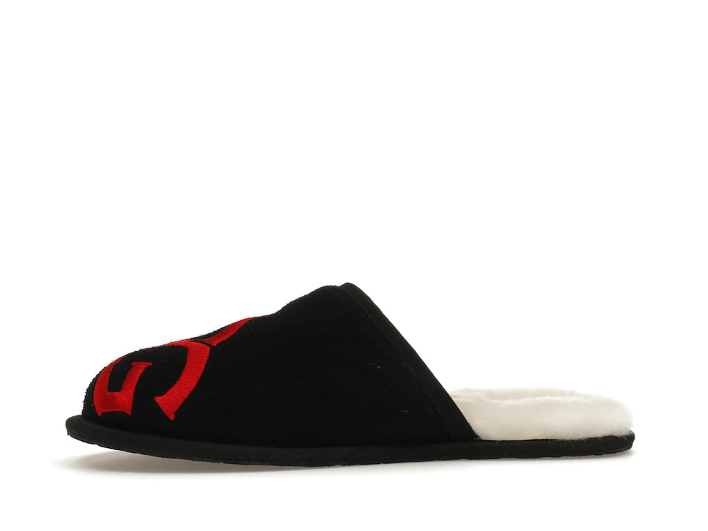 tenisky a boty UGG Scuff Logo Slipper Black Red 1101324-BLK ADONIO