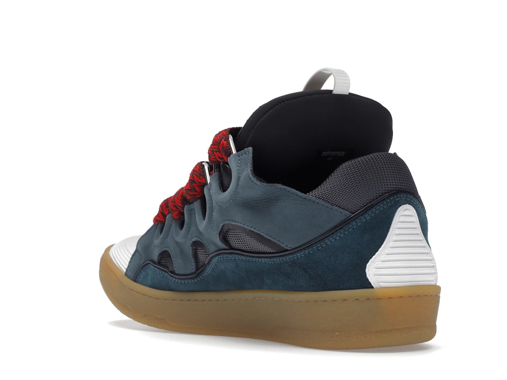 Lanvin Leather Curb Blue Grey