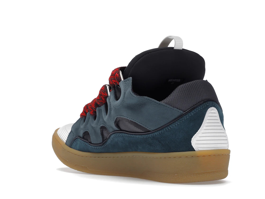 Lanvin Leather Curb Blue Grey