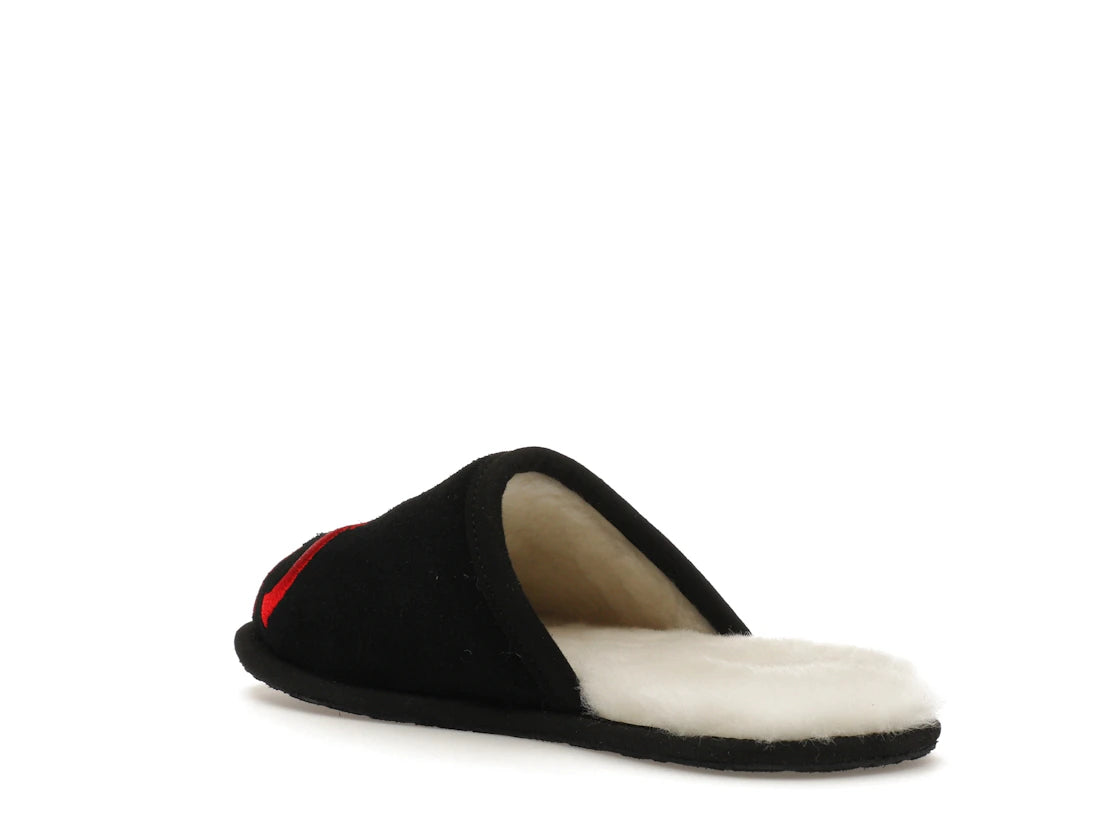 tenisky a boty UGG Scuff Logo Slipper Black Red 1101324-BLK ADONIO
