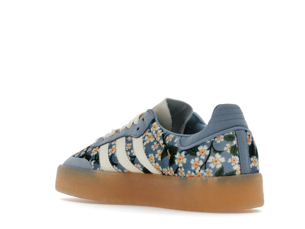 adidas Sambae Liberty London Floral Embroidery Blue Cream White (W)