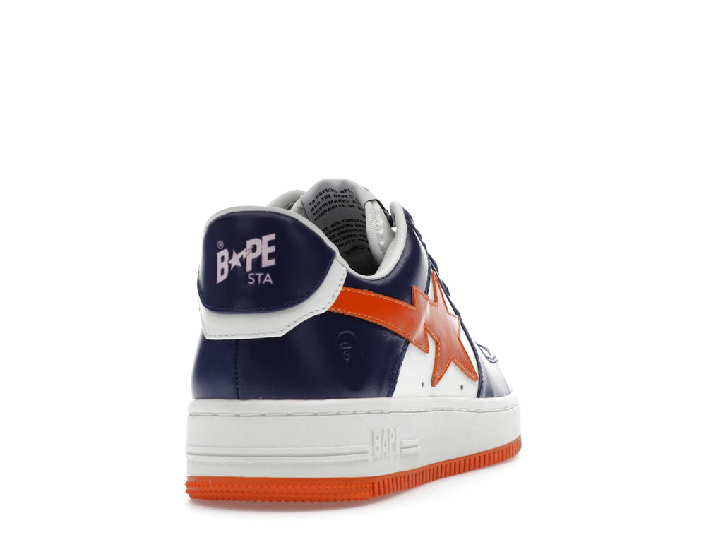 A Bathing Ape Bape Sta #3 M2 White Blue Orange