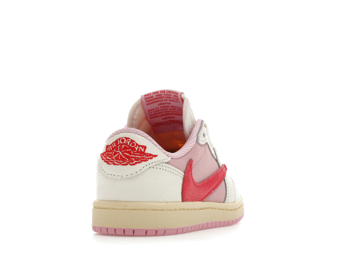 Jordan 1 Retro Low OG SP Travis Scott Sail Tropical Pink (PS)
