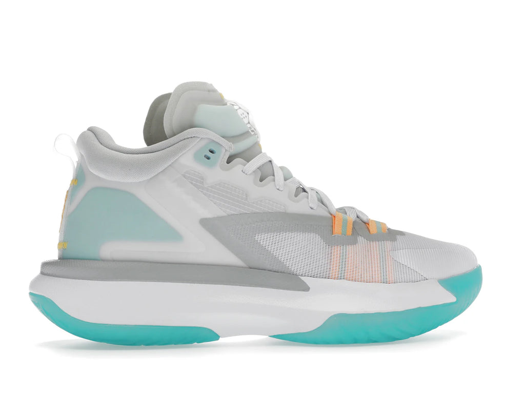 Jordan Zion 1 White Dynamic Turquoise
